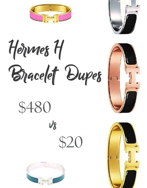 hermes bracelet look alike|Hermes clic h dupe review.